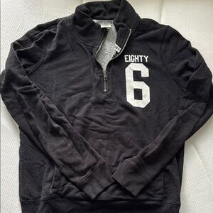 PINK Victoria's Secret Black Quarter Zip